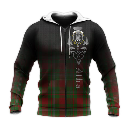 Printivon Strange Tartan Crest Alba Celtic Hoodie