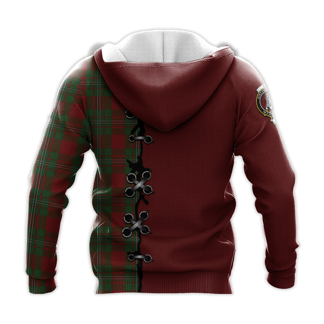 Printivon Strange Tartan Hoodie Lion Rampant And Celtic Thistle Style