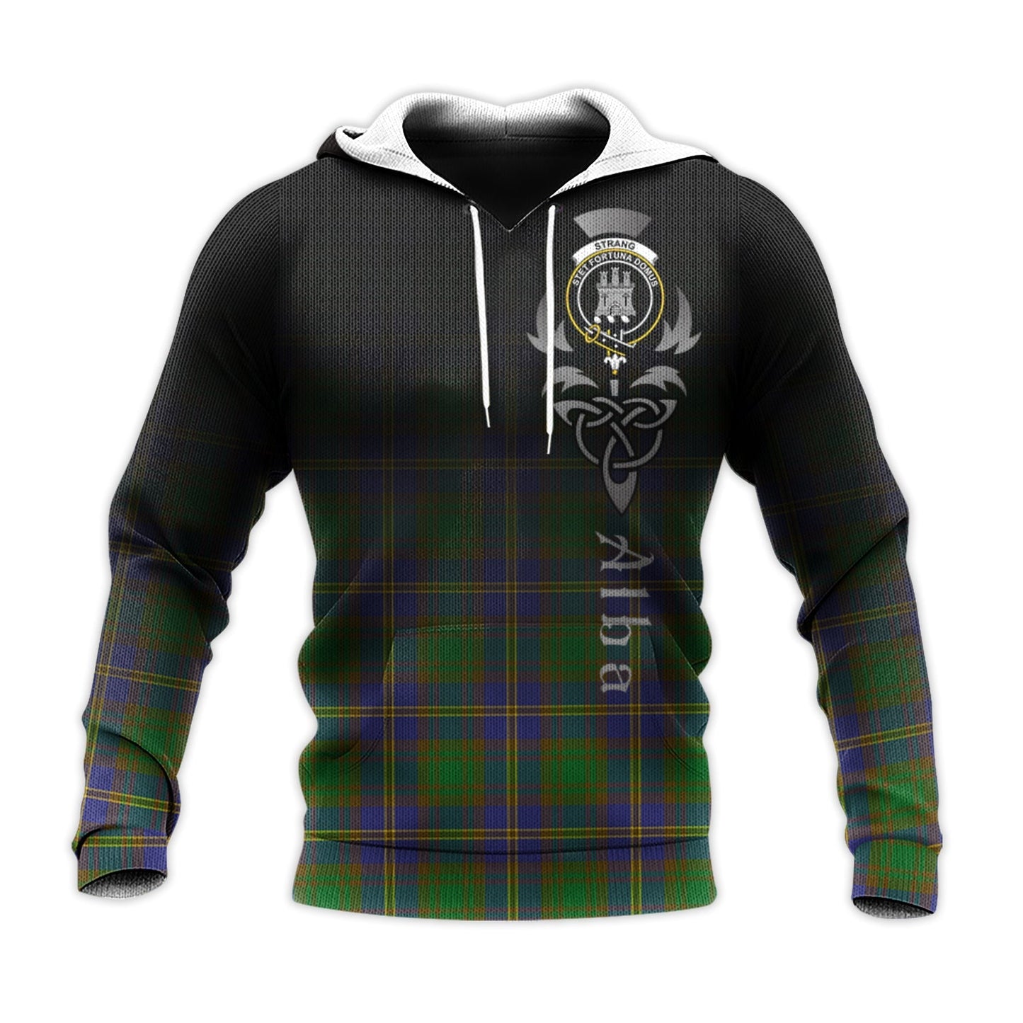 Printivon Strange Of Balkaskie Tartan Crest Alba Celtic Hoodie