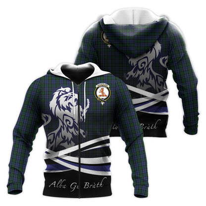 Printivon Sutherland Tartan Scottish Lion Hoodie