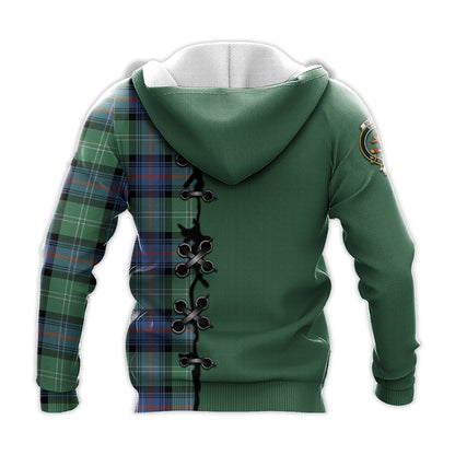 Printivon Sutherland Ancient Tartan Hoodie Lion Rampant And Celtic Thistle Style