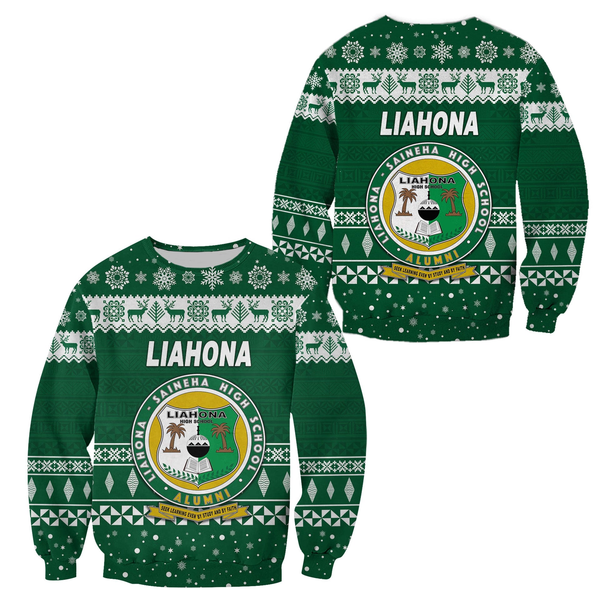 Liahona High School Christmas Sweatshirt Simple Style
