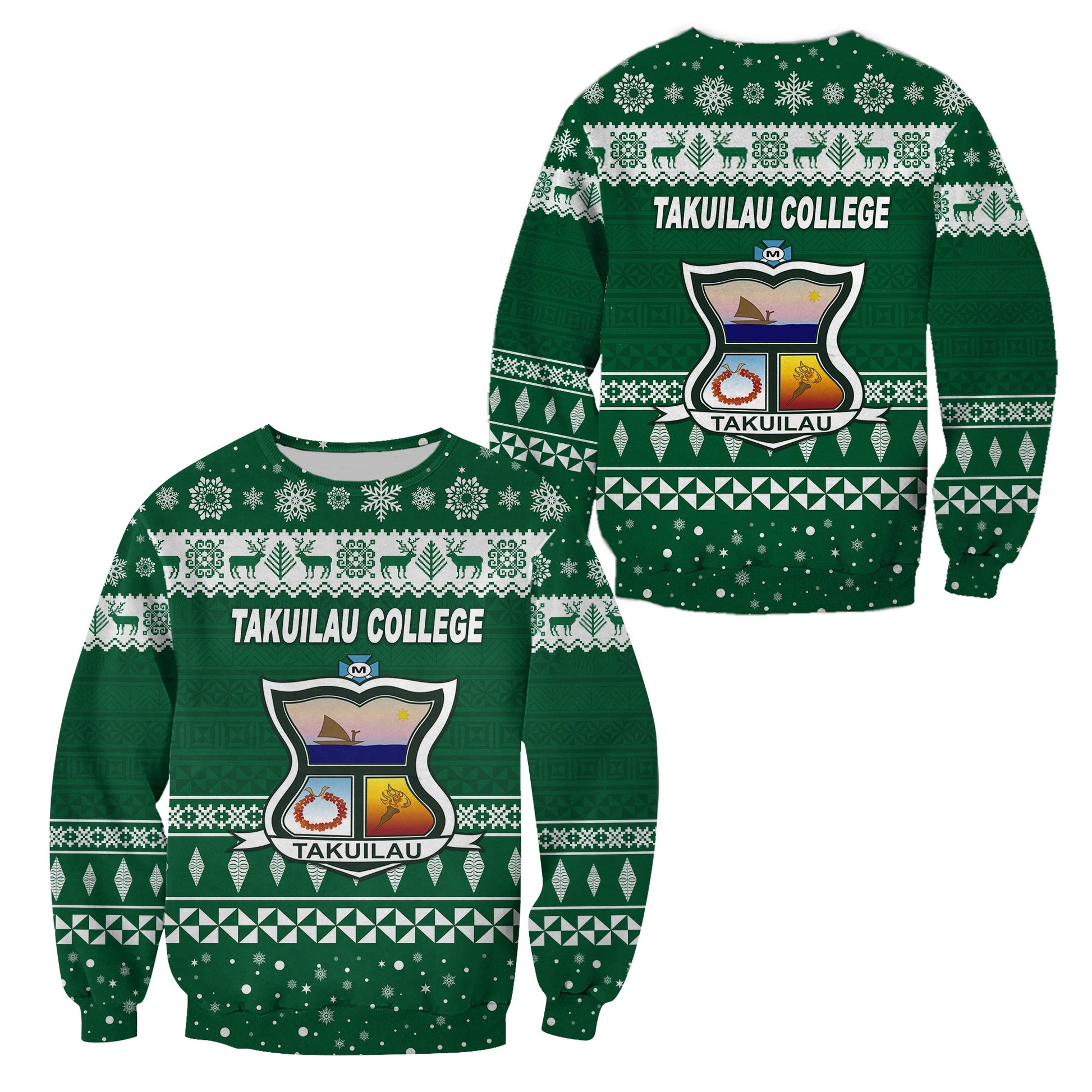 Takuilau College Christmas Sweatshirt Simple Style