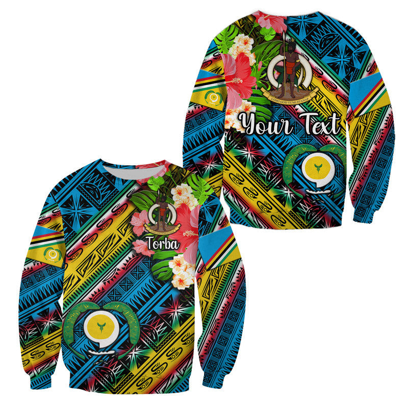Custom Personalised Vanuatu Torba Sweatshirt Independence Be Proud