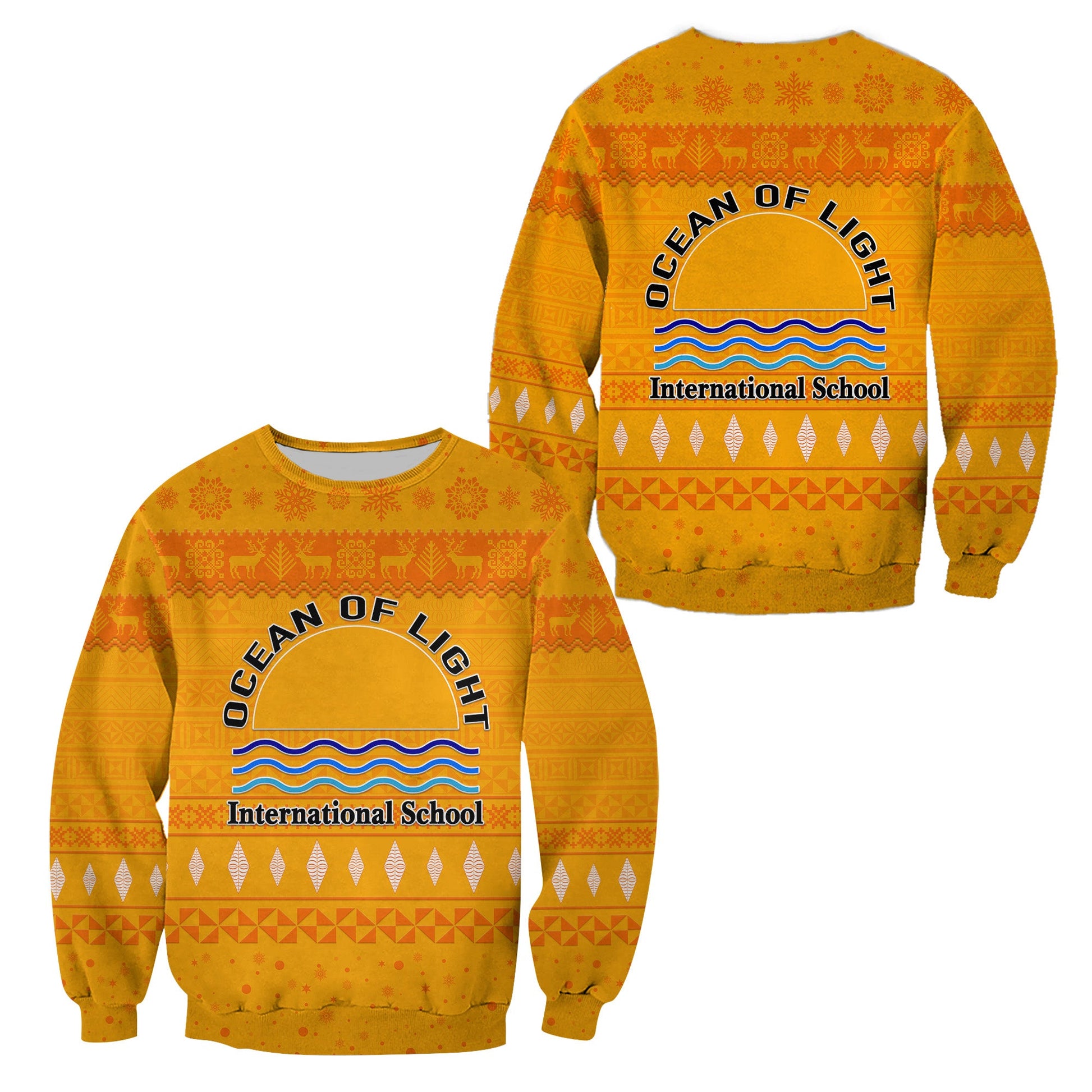 Ocean of Light International School Christmas Sweatshirt Simple Style