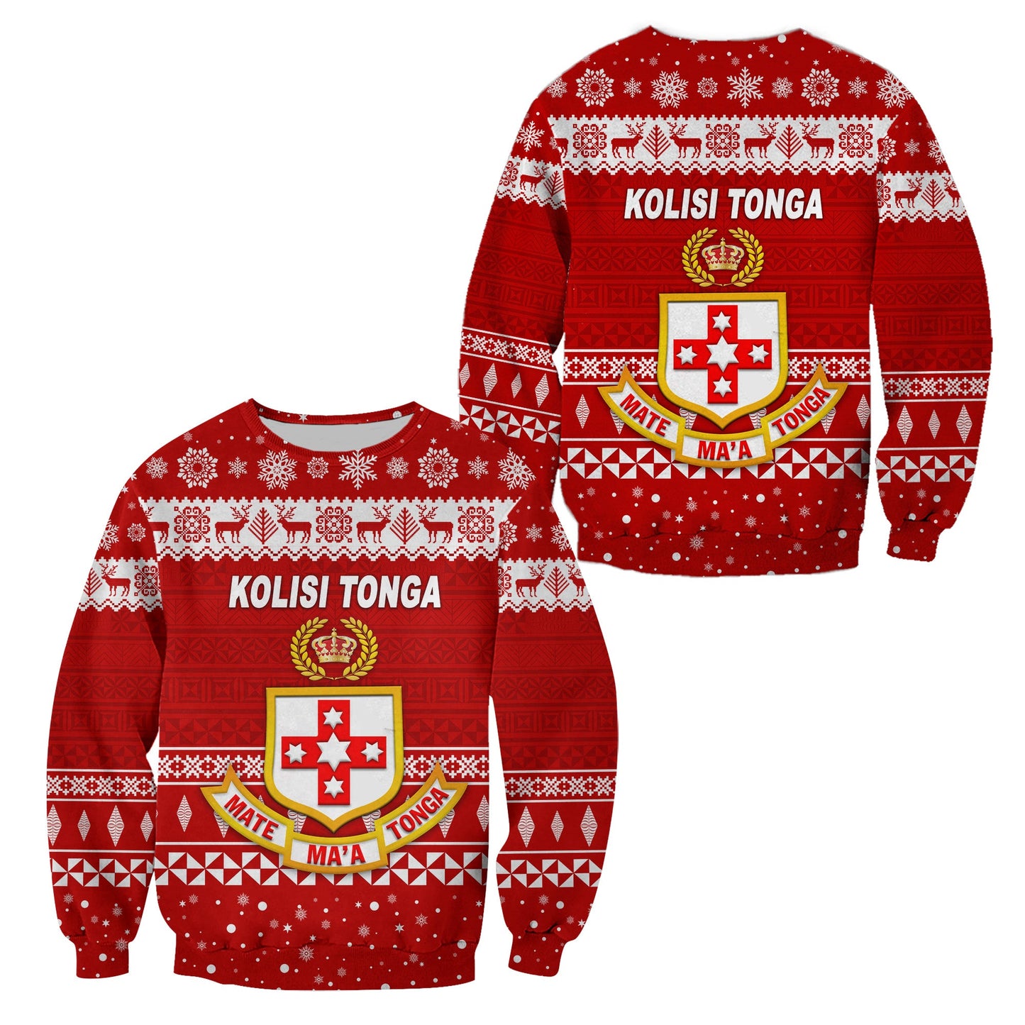 Kolisi Tonga College Christmas Sweatshirt Simple Style