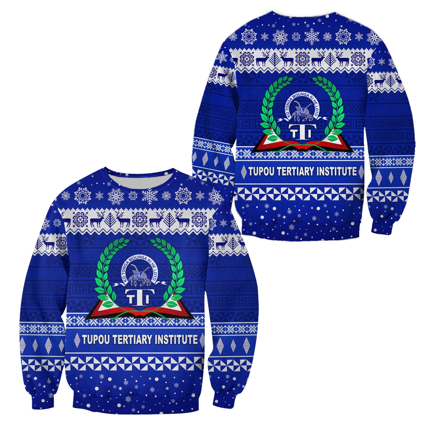 Tupou Tertiary Institute Christmas Sweatshirt Simple Style