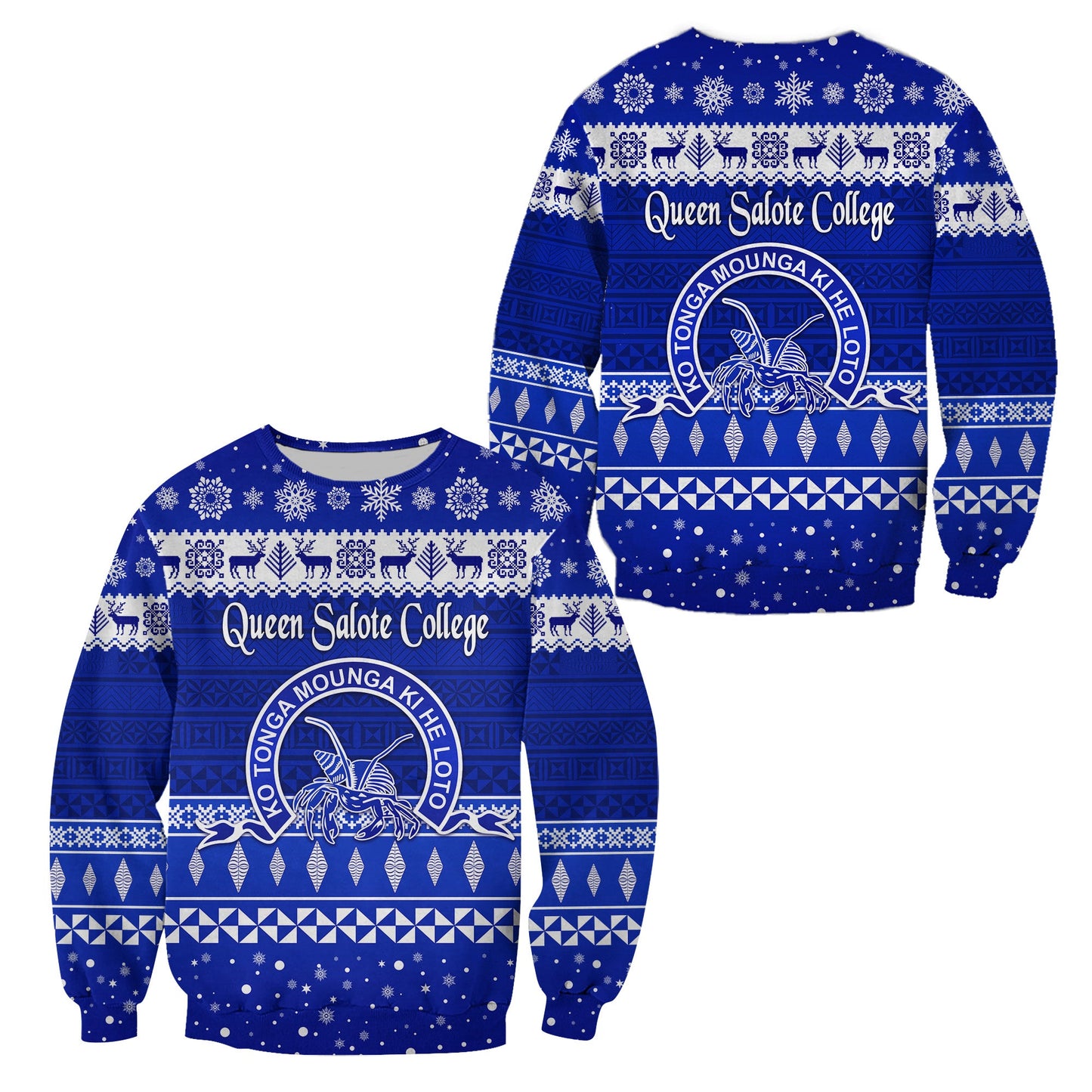Queen Salote College Christmas Sweatshirt Simple Style