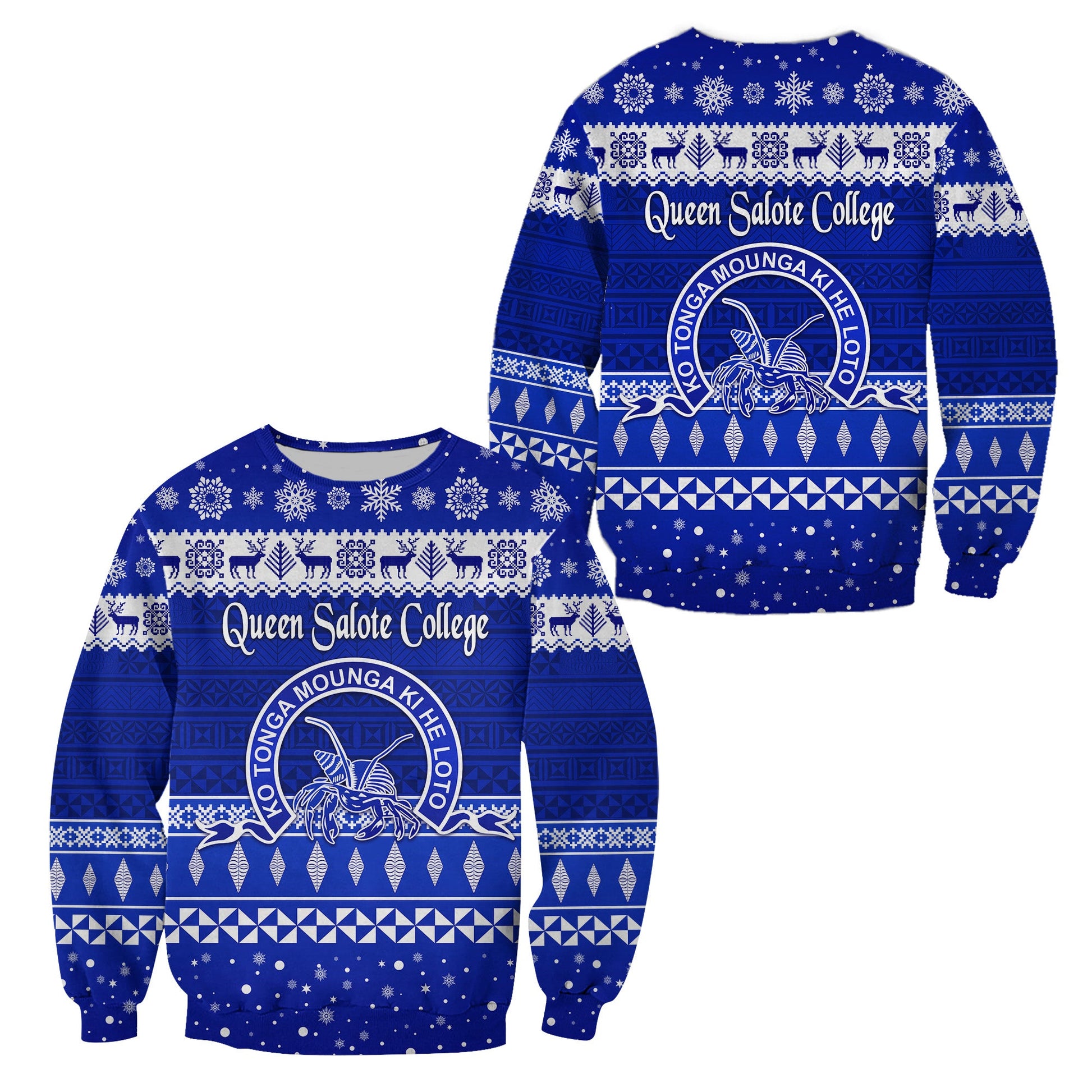 Queen Salote College Christmas Sweatshirt Simple Style