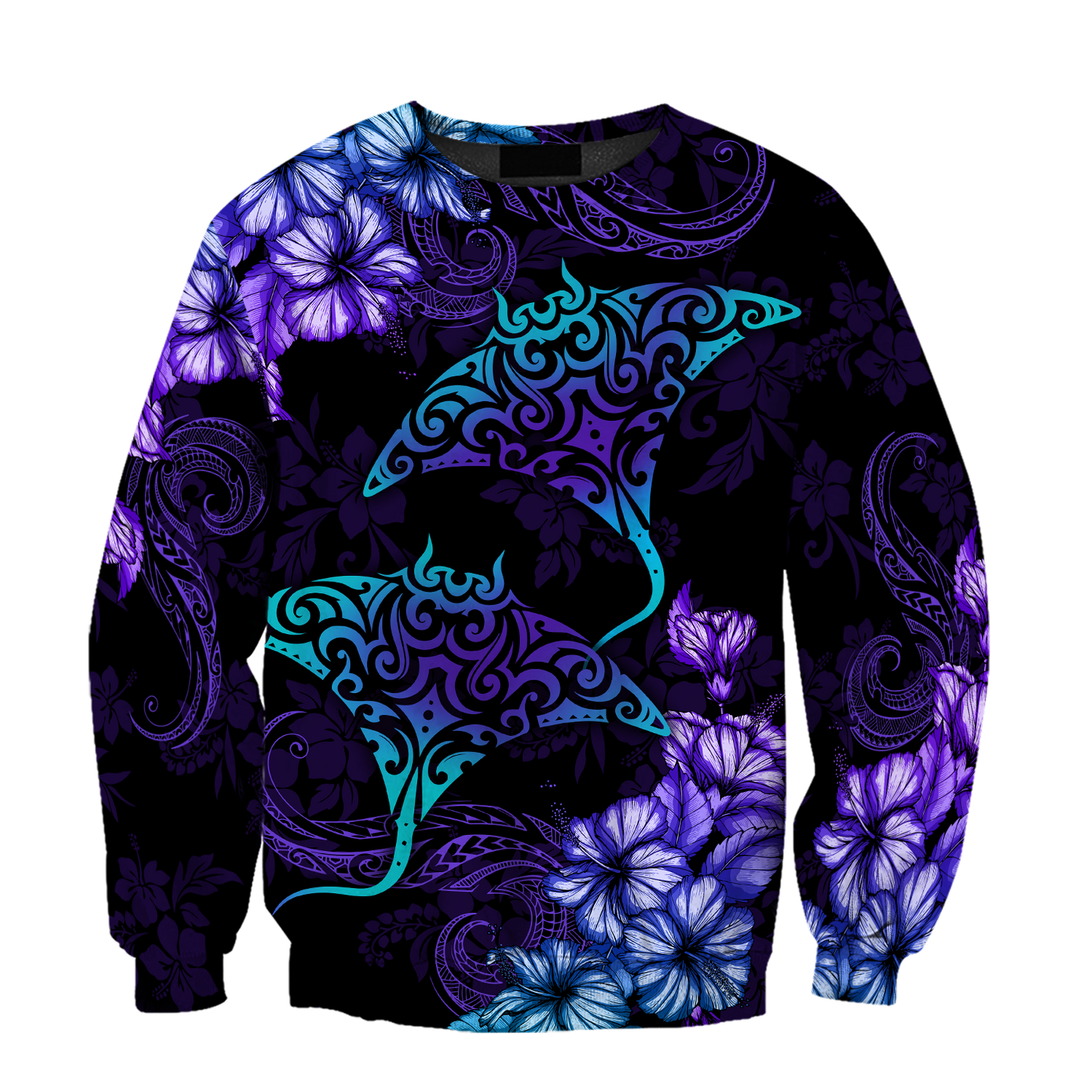 Beautiful Ray Hibiscus Sweat Shirt AH