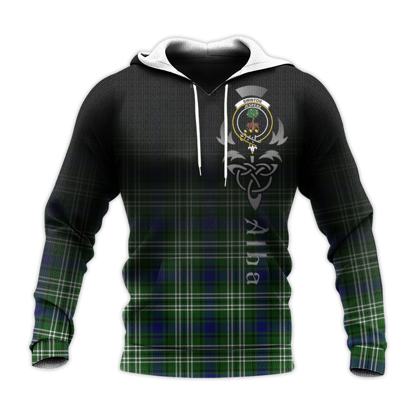 Printivon Swinton Tartan Crest Alba Celtic Hoodie
