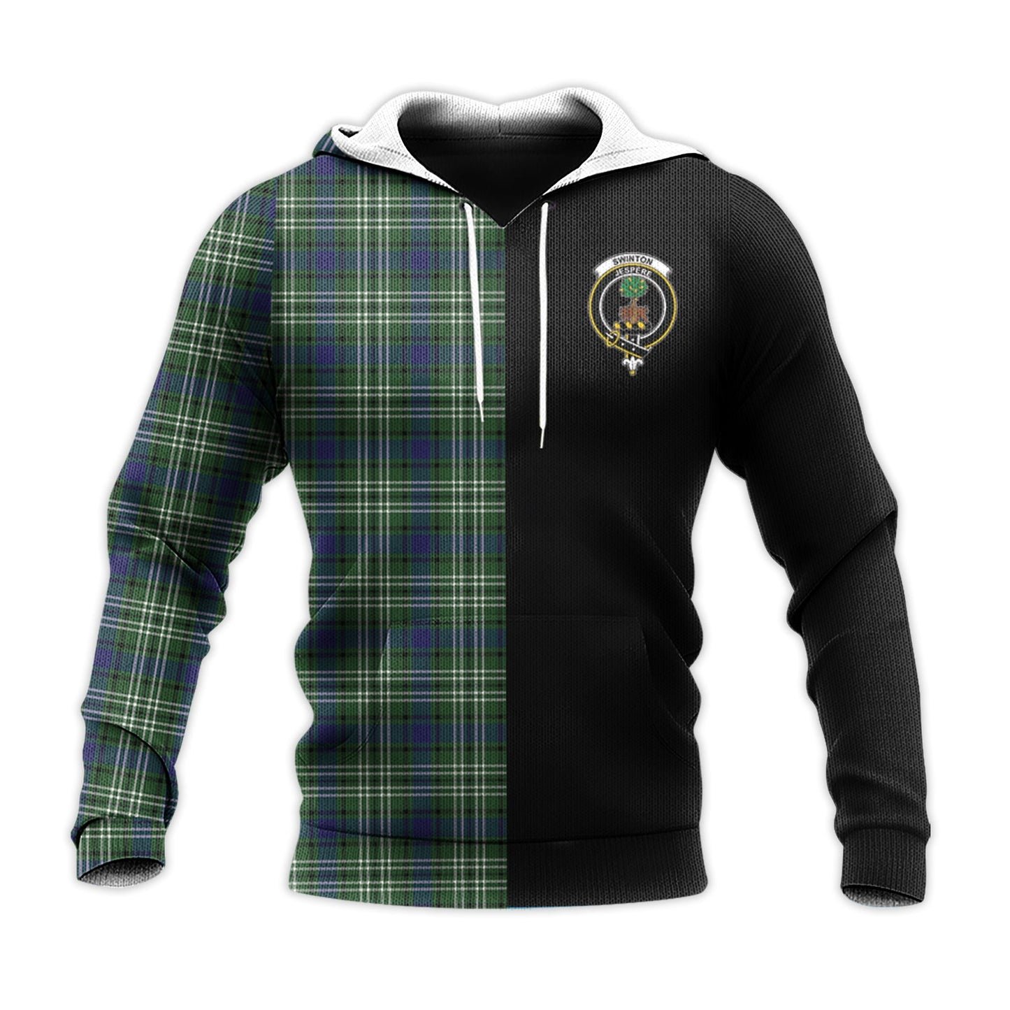 Printivon Swinton Tartan Personalize Half Hoodie