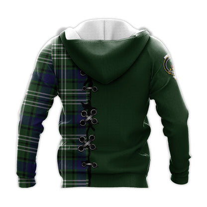 Printivon Swinton Tartan Hoodie Lion Rampant And Celtic Thistle Style