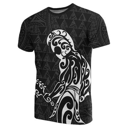 Polynesian Kakau Helmet Weapon White Kanaka Warrior T Shirt