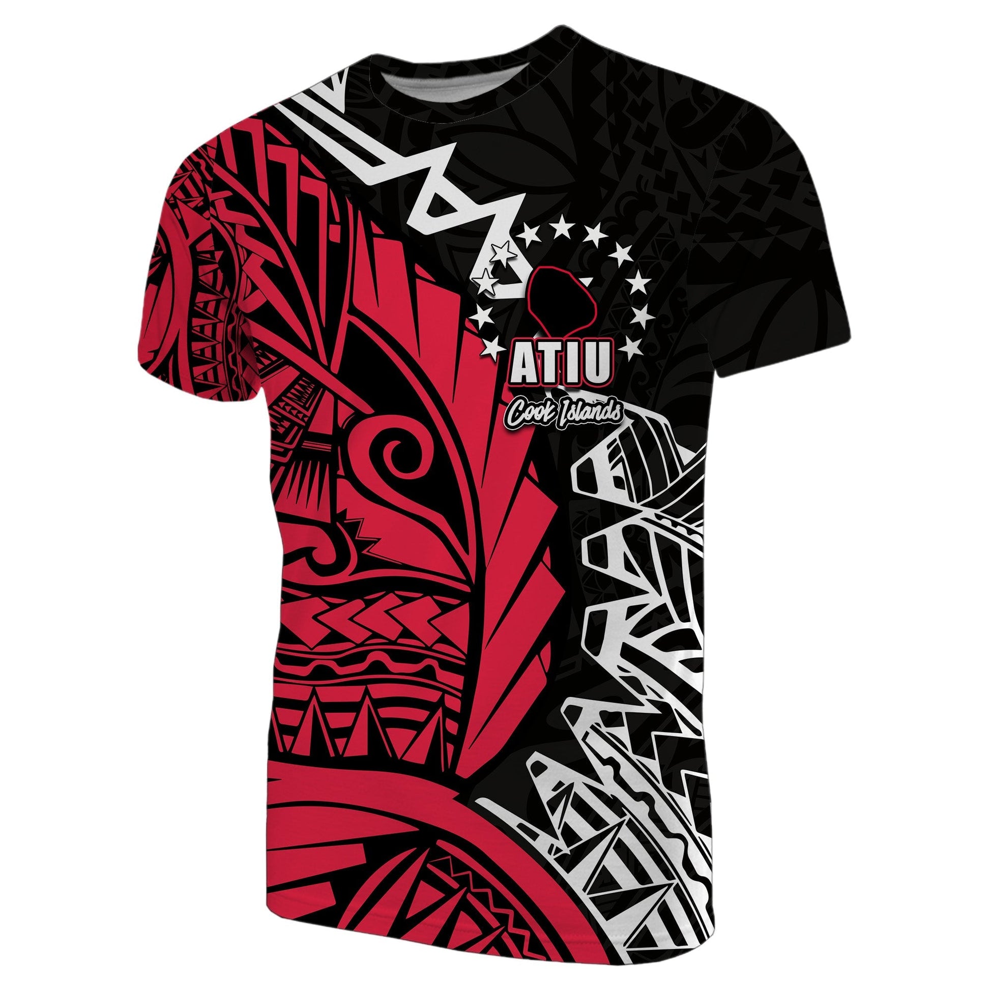 Cook Islands T Shirt Atiu Polynesian Style