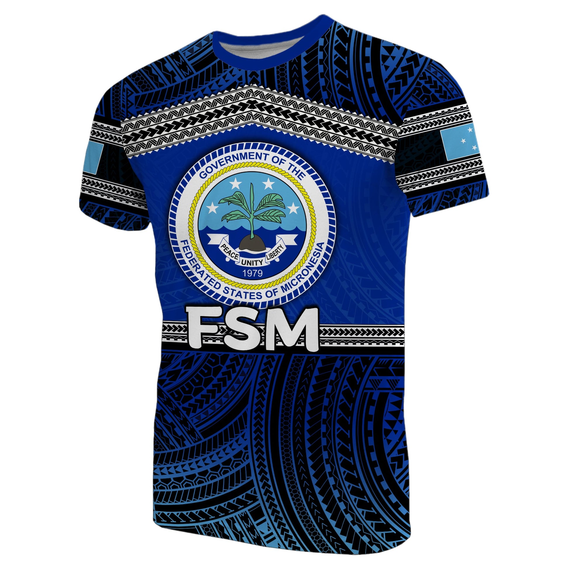  Federated States of Micronesia T Shirt Polynesian Patterns