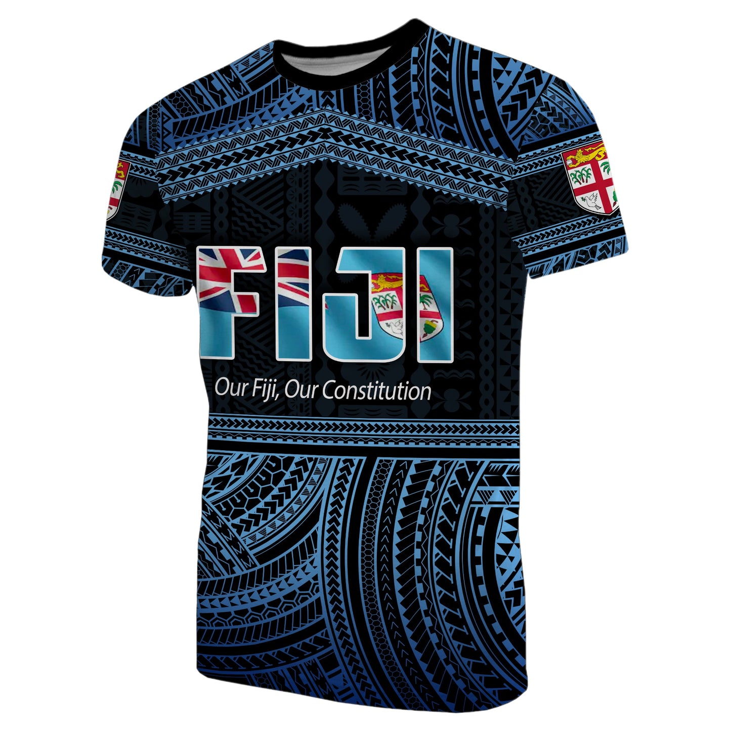 Fiji Constitution Day Polynesian Patterns T Shirt