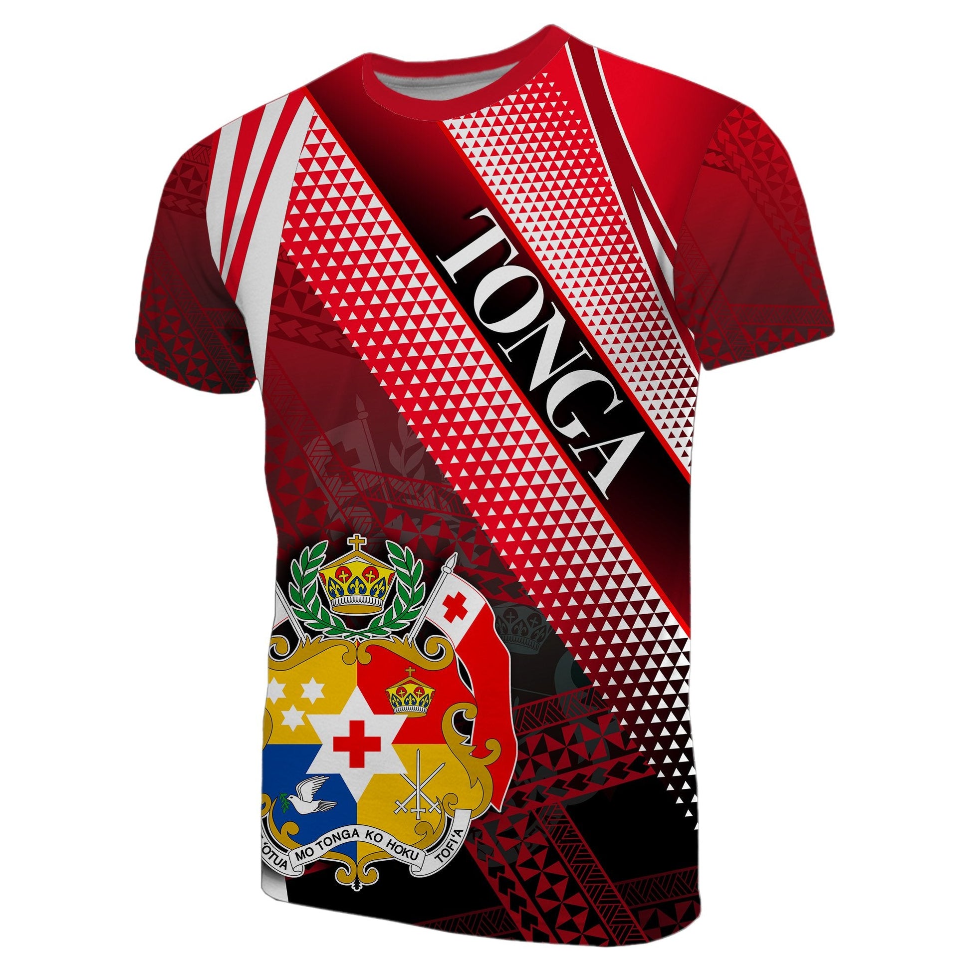 Tonga T - Shirt Special Line Polynesian Tonga Coat Of Arms Shirt
