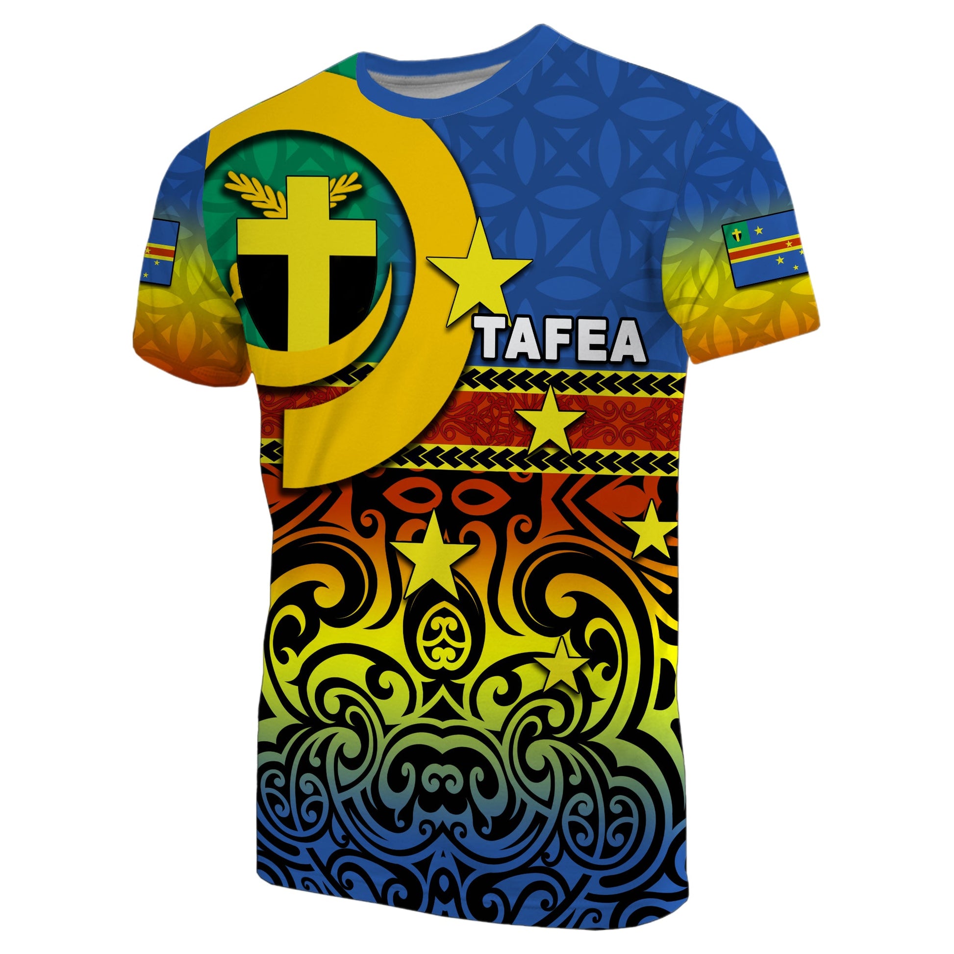 Tafea Province T Shirt Of Vanuatu Polynesian Flag Style