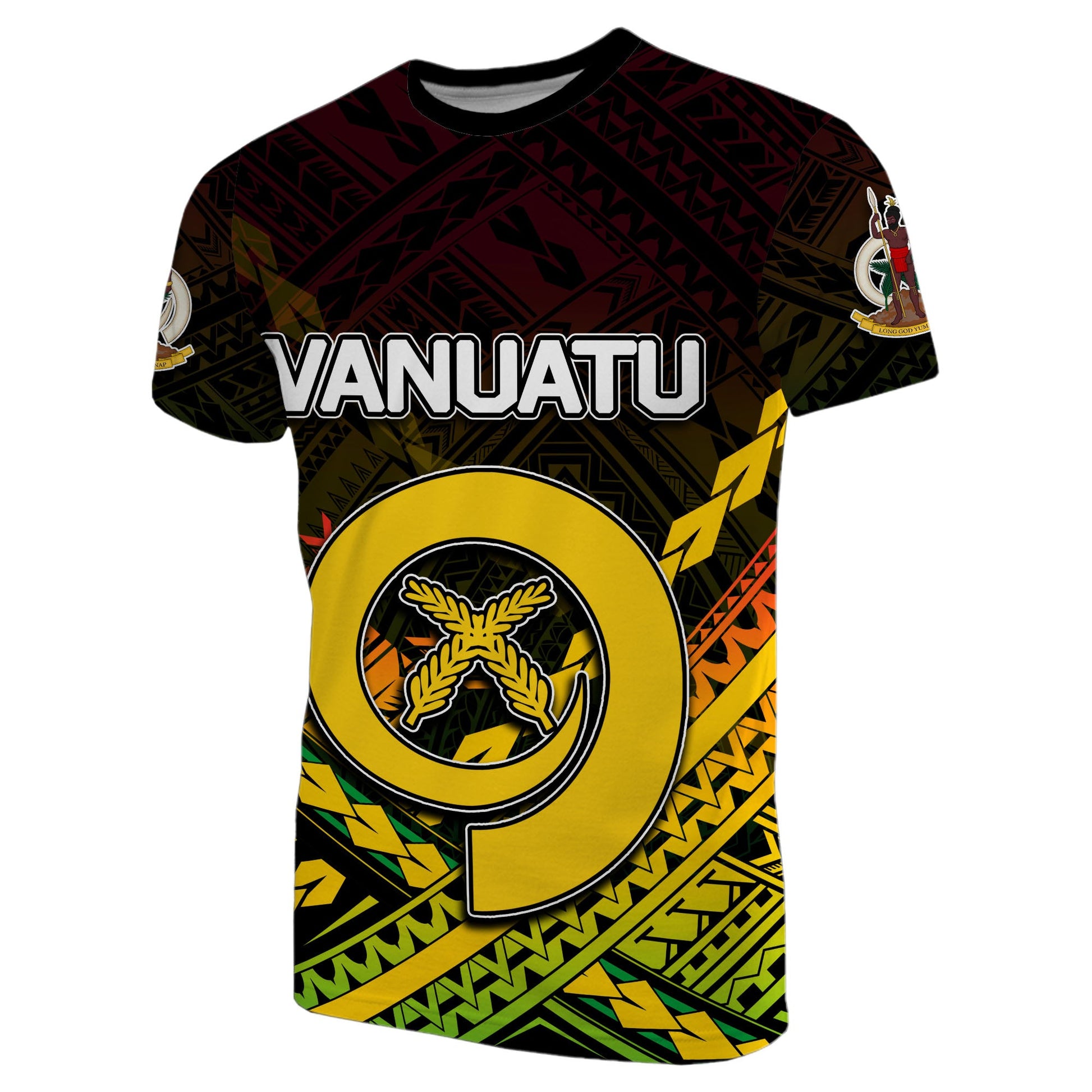 Vanuatu T Shirt Polynesian Style All Over Print