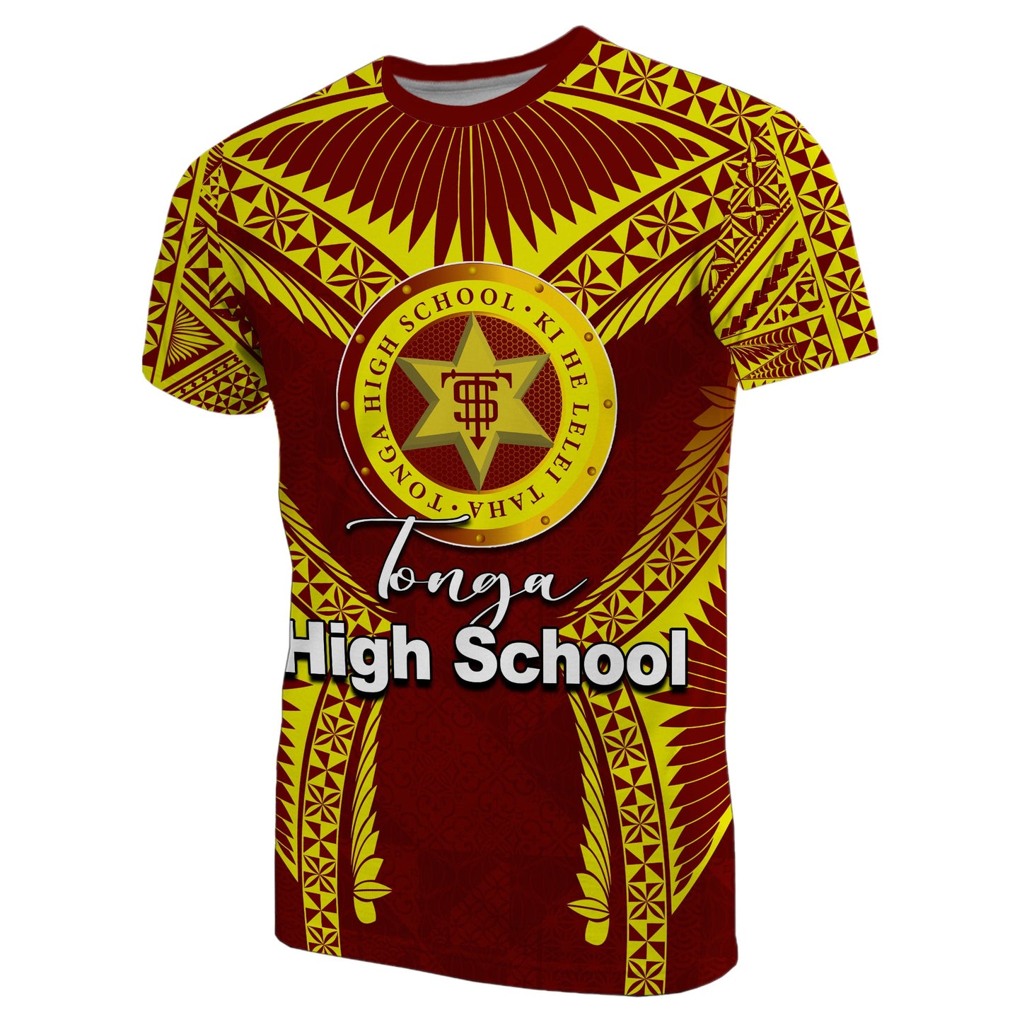 Tonga High School T Shirt Yellow Style