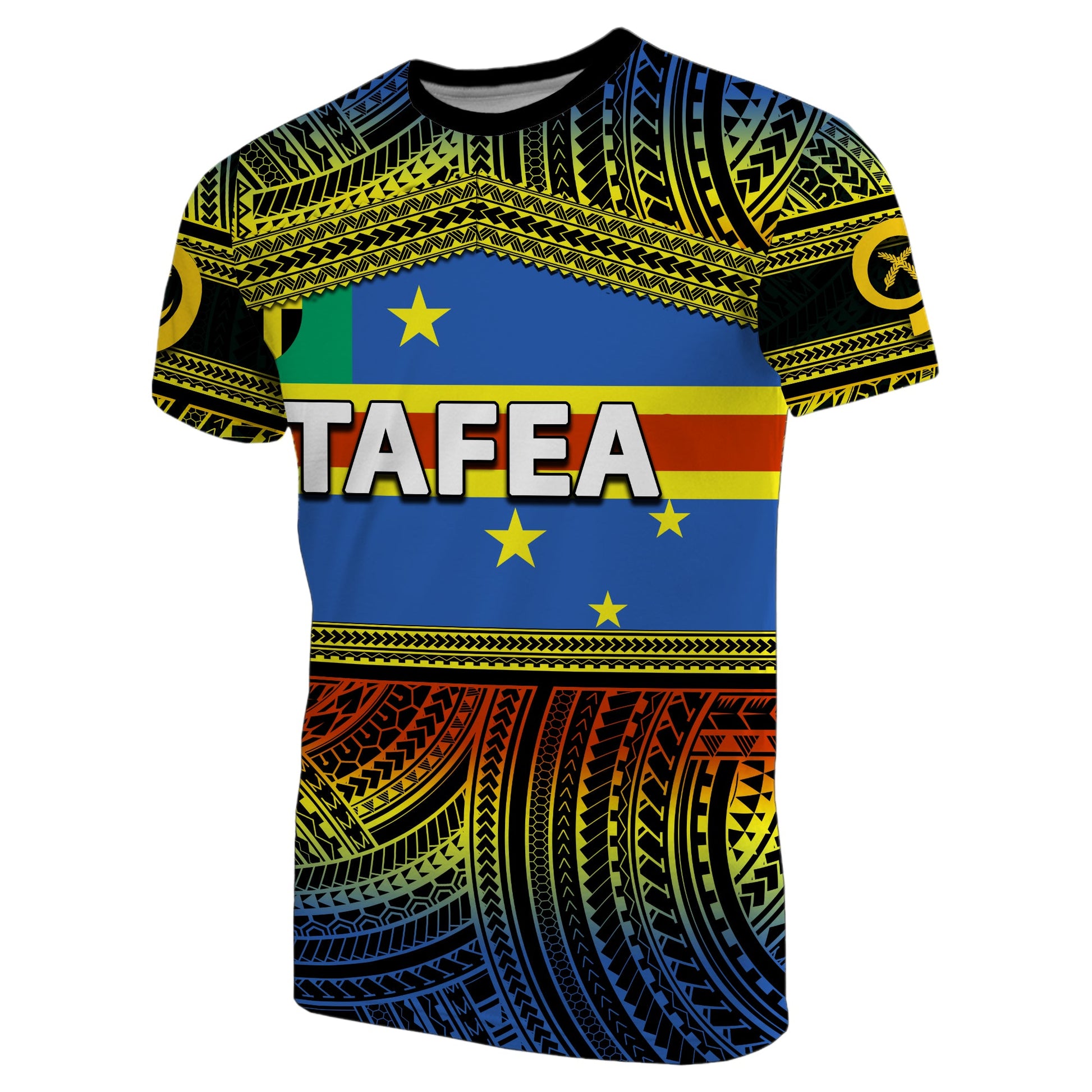 Tafea Day T Shirt Of Vanuatu Polynesian Patterns