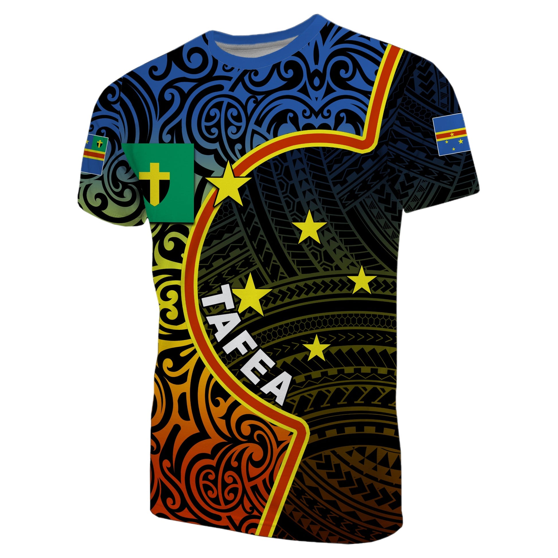Tafea Day T Shirt Of Vanuatu Polynesian Flag Color