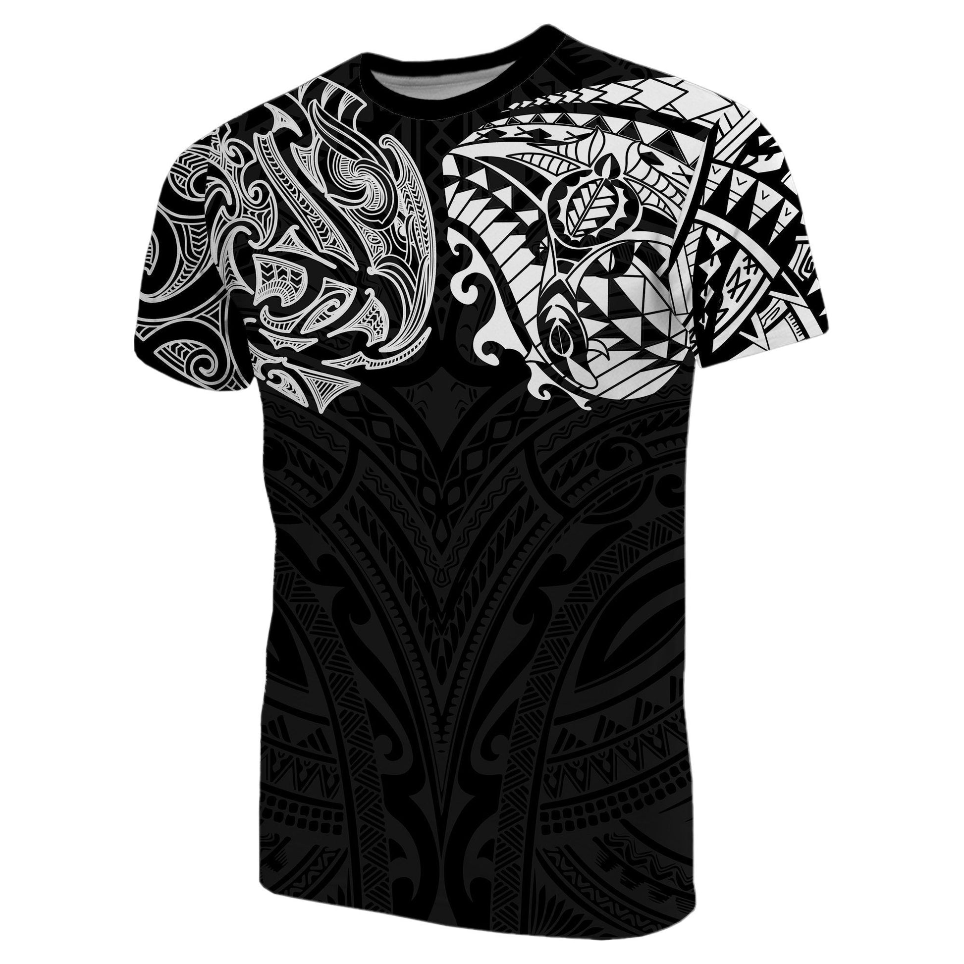 New Zealand T - Shirt, Maori Polynesian Tattoo