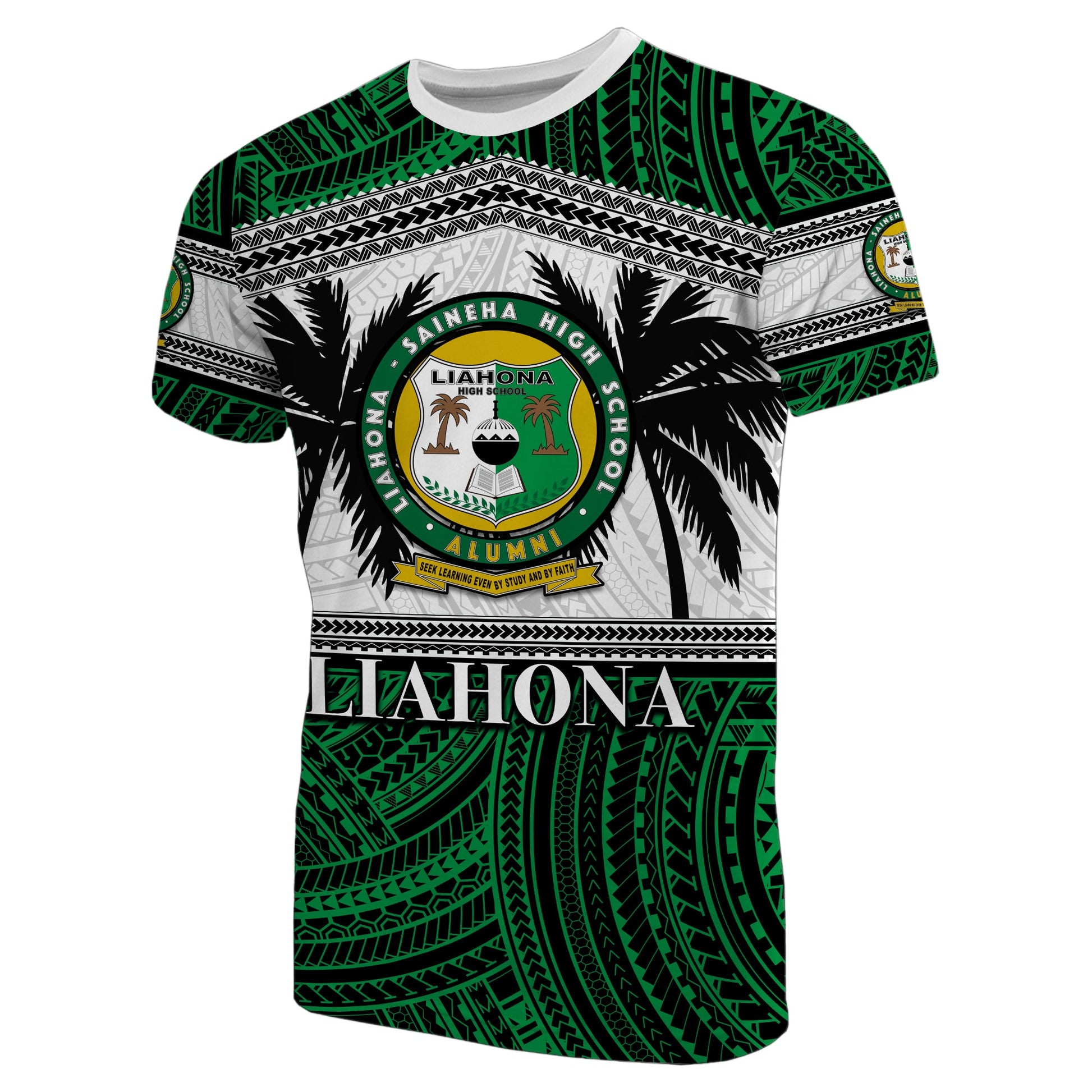 Tonga Liahona High School T Shirt Polynesian Patterns
