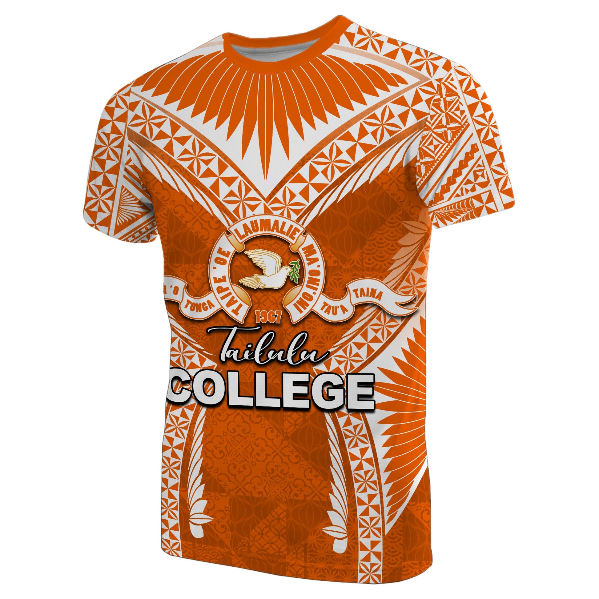  Tailulu College T Shirt Orange Style