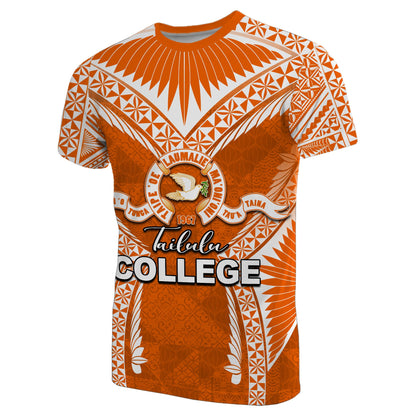  Tailulu College T Shirt Orange Style