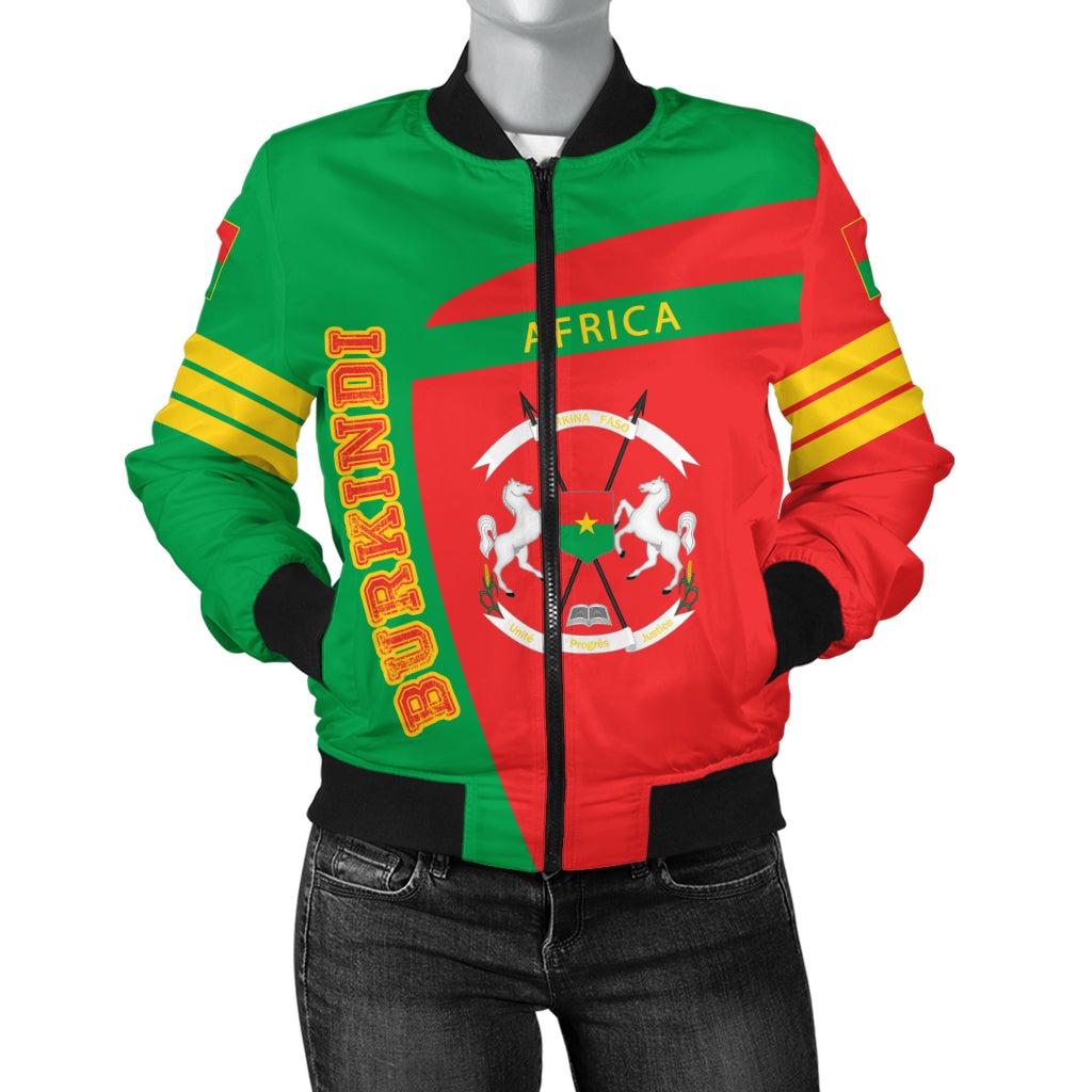Jacket Burkina Faso Pride Burkindi Bomber Jacket Sport Style