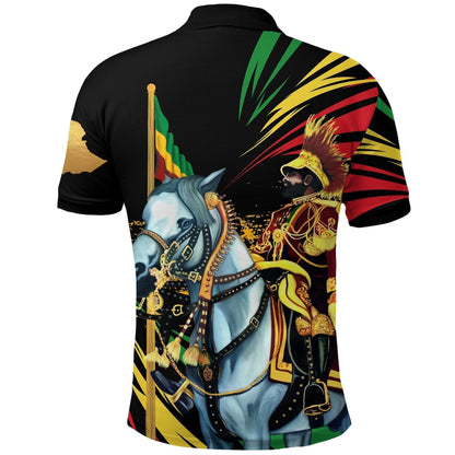 Ethiopia Emperor Haile Selassie Polo Shirt
