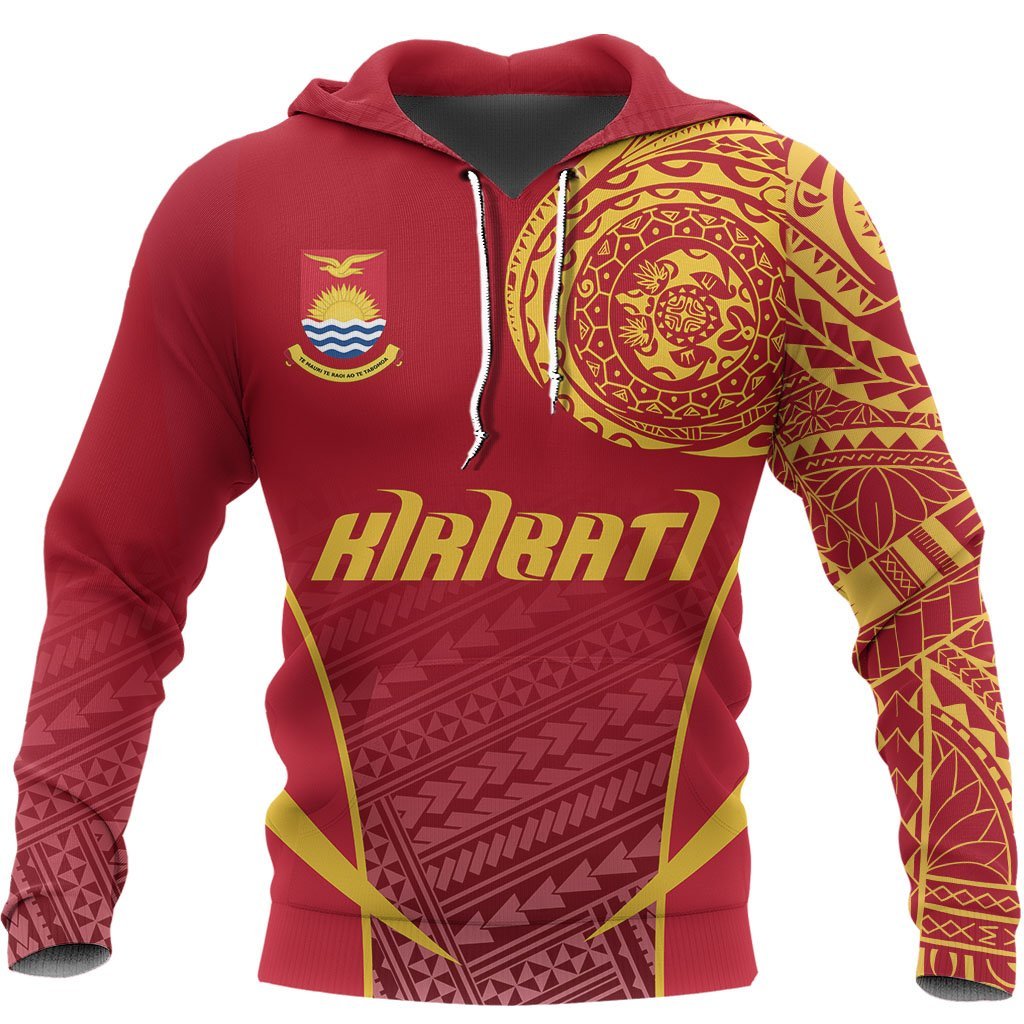 Kiribati Active Special Hoodie Kiribati Coat Of Arms Polysenian TattooA7