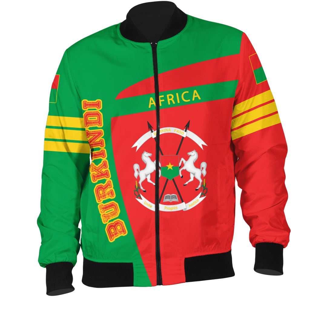 Jacket Burkina Faso Pride Burkindi Bomber Jacket Sport Style