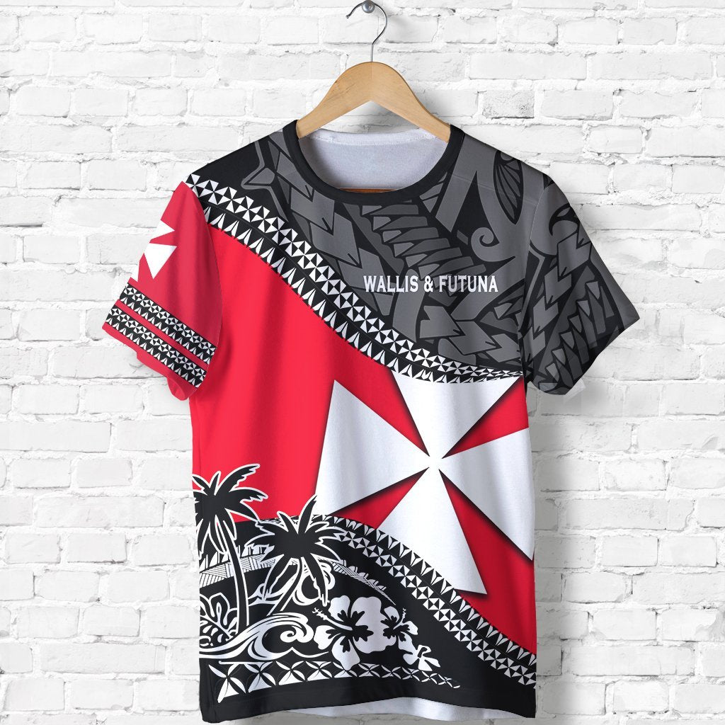 Wallis And Futuna T-Shirt - Wallis And Futuna Coat Of Arms Fall In The Wave