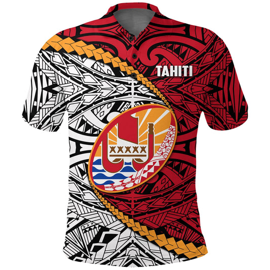 Tahiti Polynesian Rugby Polo Shirt