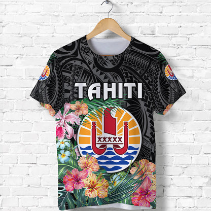 Tahiti T Shirt French Polynesia Simple Vibes Black