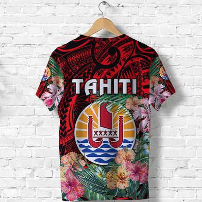Tahiti T Shirt French Polynesia Simple Vibes Red