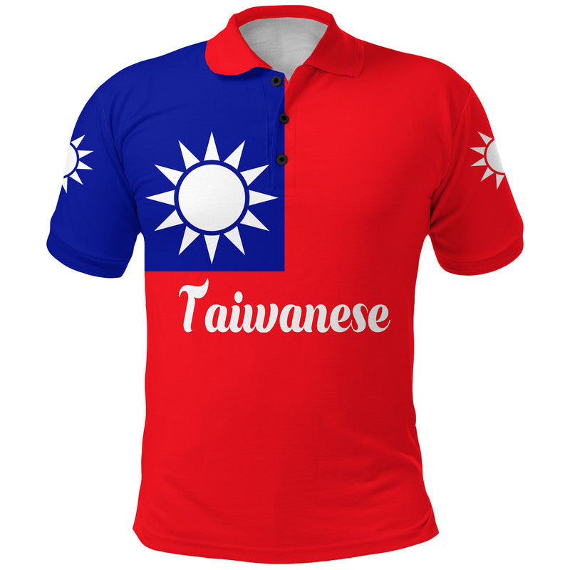 Custom Personalised Taiwanese Polo Shirt Taiwan Flag Original Style