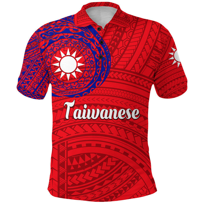 Taiwanese Polo Shirt Taiwan Simple Polynesian Tattoo