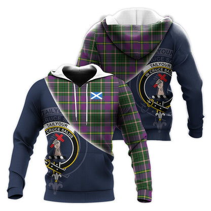 Printivon Taylor Tartan Scottish Crest Hoodie