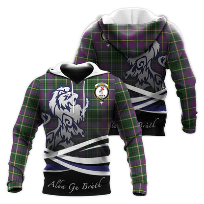 Printivon Taylor Tartan Scottish Lion Hoodie