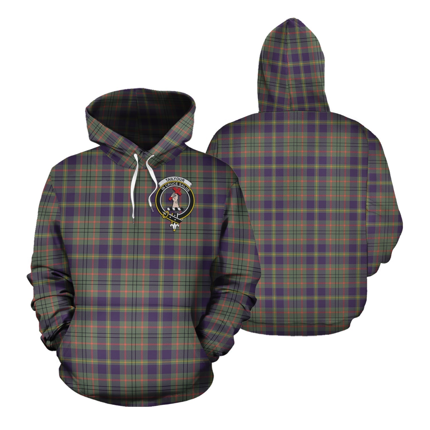 Printivon Taylor Weathered Tartan Hoodie