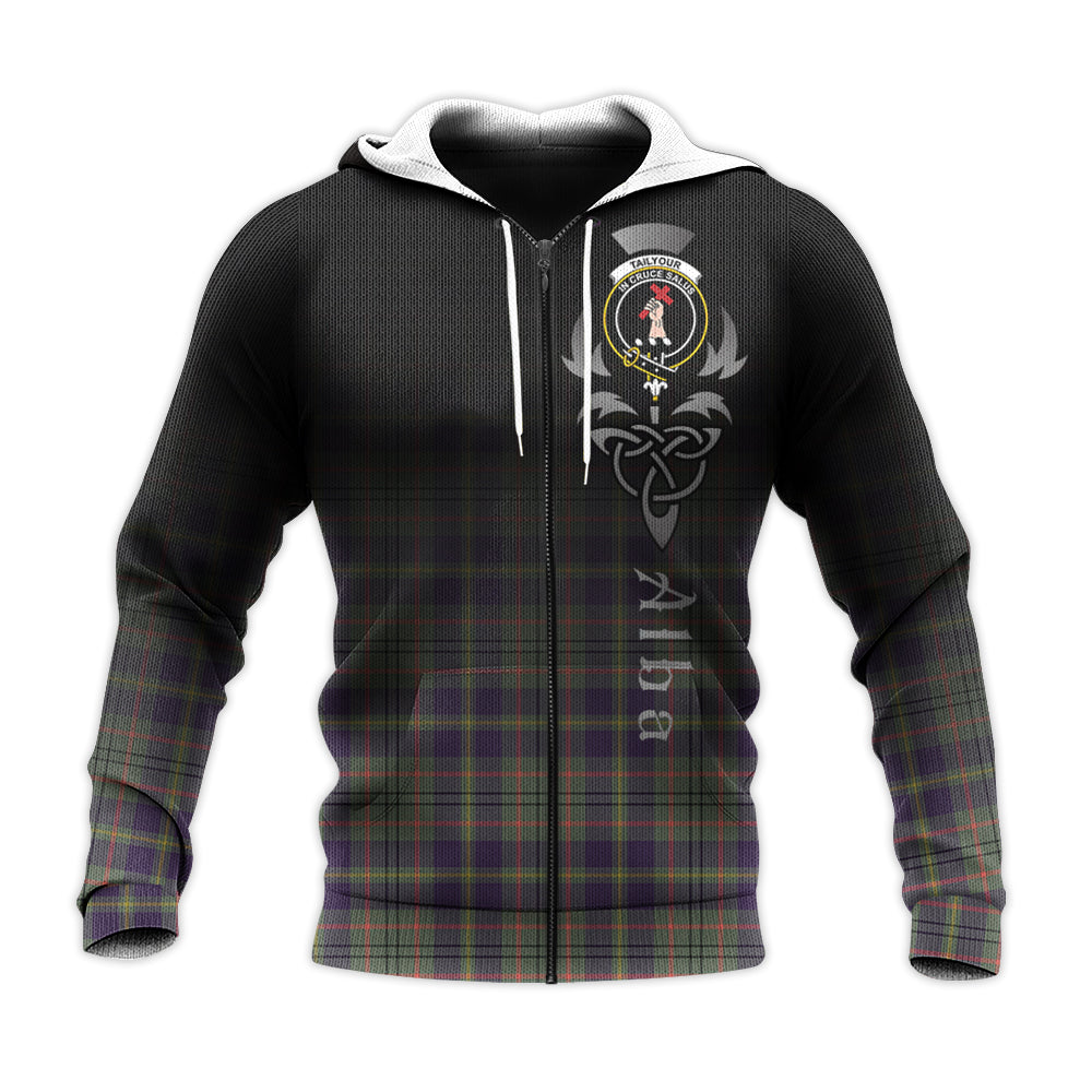 Printivon Taylor Weathered Tartan Crest Alba Celtic Hoodie