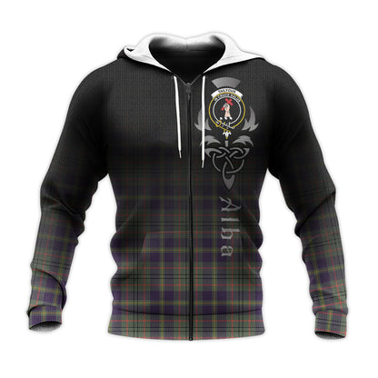 Printivon Taylor Weathered Tartan Crest Alba Celtic Hoodie