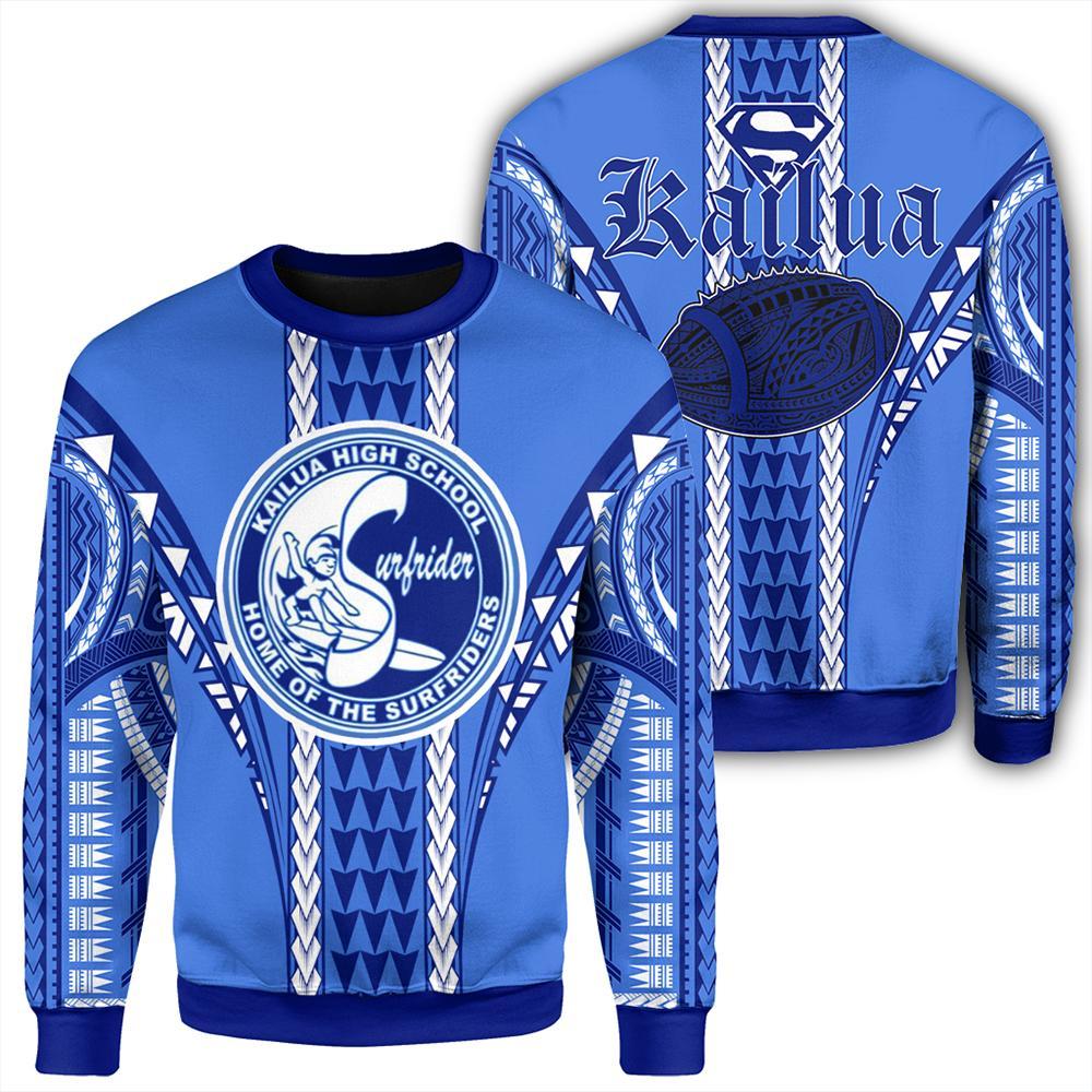 Hawaii Kailua High Football Jersey Sweatshirt AH