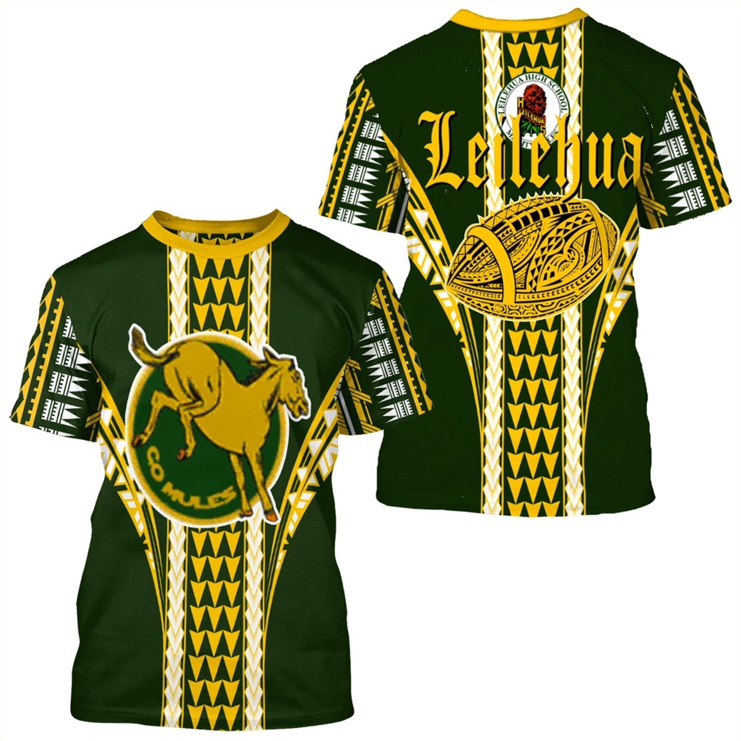 Hawaii - Leilehua High Football Jersey T - Shirt - Ah