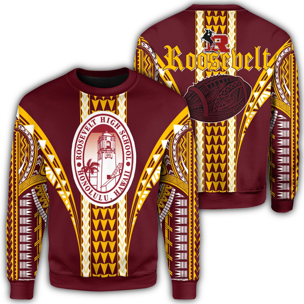 Hawaii Roosevelt High Football Jersey Sweatshirt AH