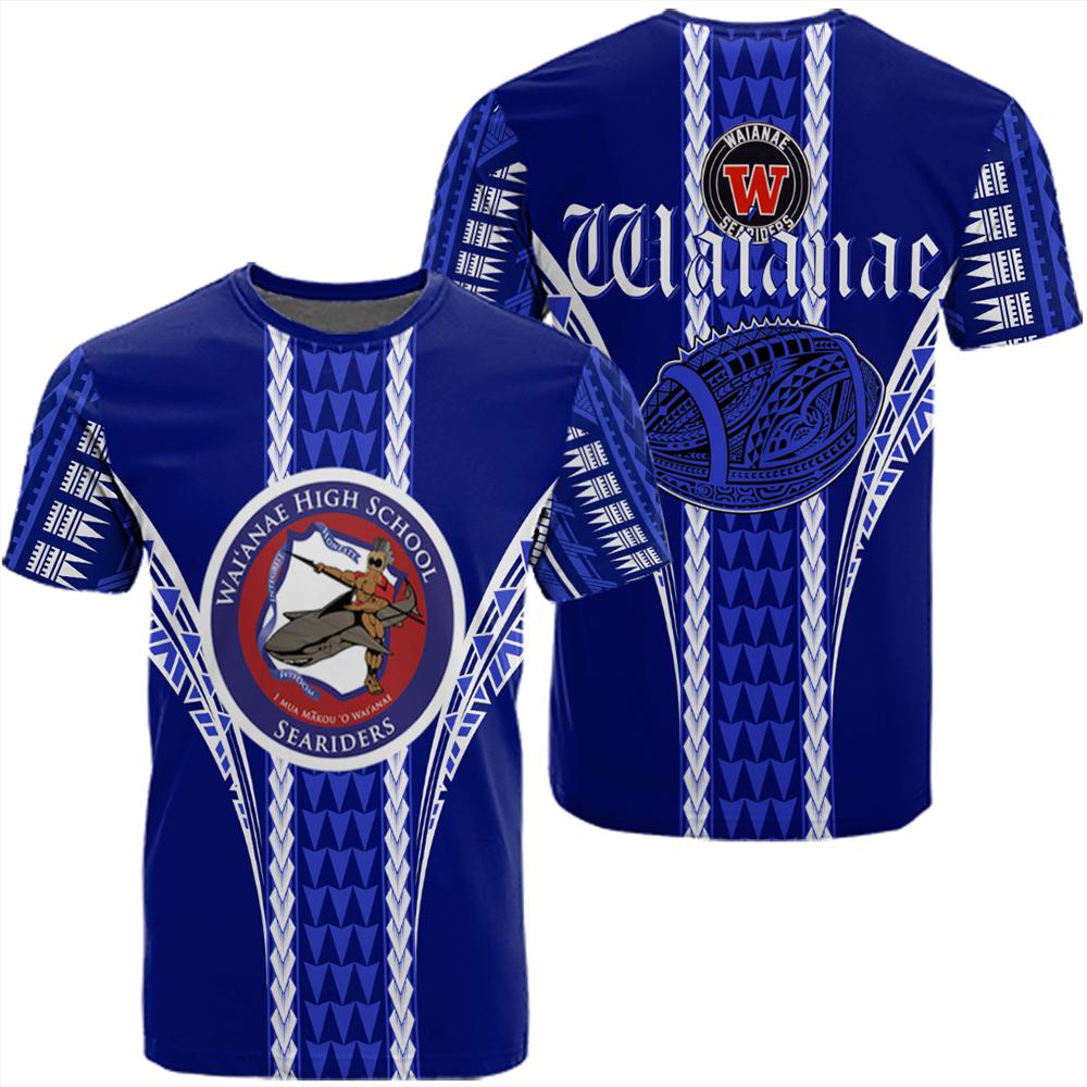 Hawaii Waianae High Football Jersey T Shirt AH